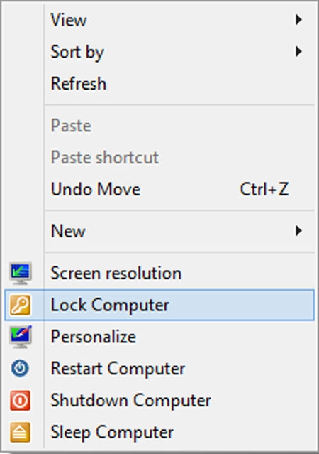 Thủ thuật windows 8 - tắt máy tính từ menu chuột phải - 5