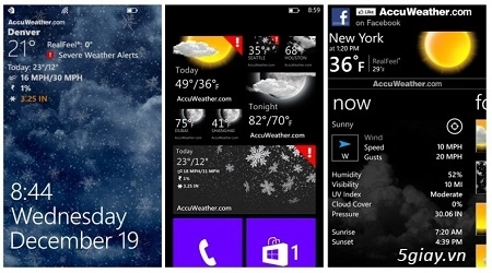 Top ứng dụng dự báo thời tiết tốt nhất cho nokia lumia và asha - 2