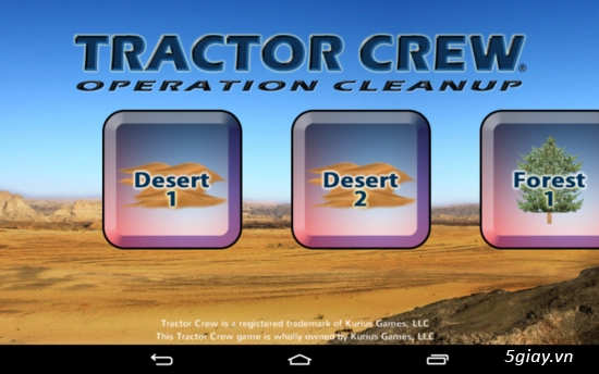 Tractor crew operation cleanup - game mô phỏng bảo vệ môi trường trên android - 2