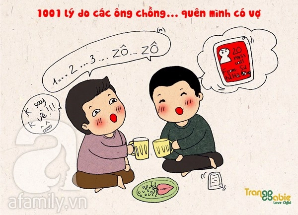 Tranh vui 1001 lý do khiến các chàng quên mình có vợ - 1