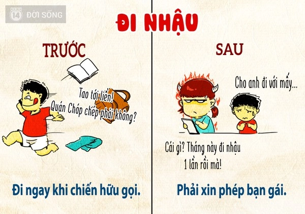 Tranh vui cuộc sống thay đổi 180 độ của con trai sau khi yêu - 3