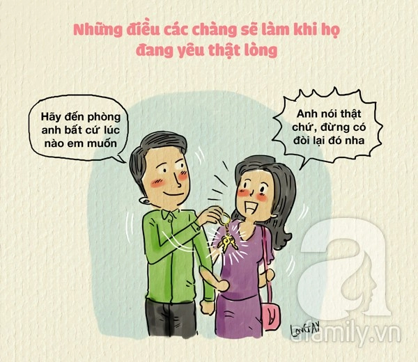 Tranh vui những điều các chàng sẽ làm khi họ yêu bạn thật lòng - 2