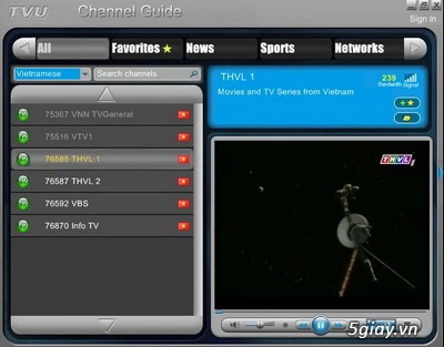 Tvuplayer 2531 - phần mềm xem tivi trực tuyến 2014 miễn phí mà chất lượng - 5
