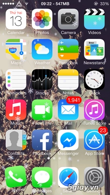 Tweak làm icon nhảy nhót trong tuyết với ios 7 - 3