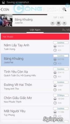 Ứng dụng nghe nhạc tại chiasenhaccom giao diện cực đẹp - 3