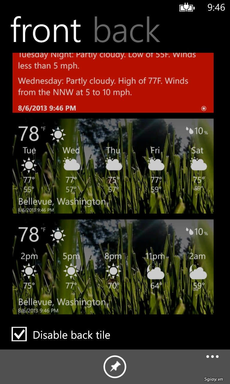 Amazing weather hd cập nhật phiên bản mới tương thích wp81 - 4