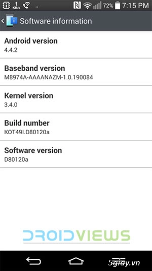 Update android 442 kitkat mới nhất cho lg g2 - 2