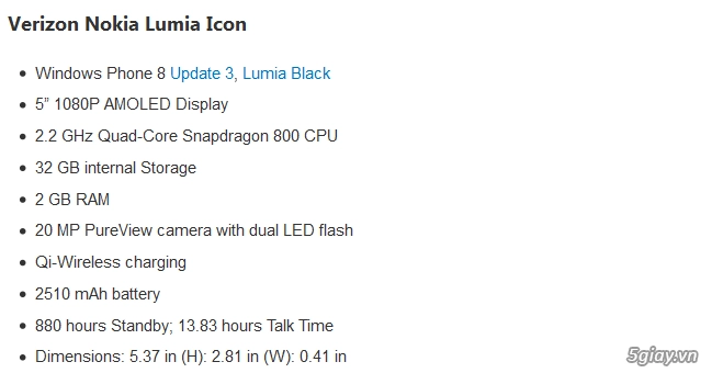 Verizon xác nhận ngày 20 tháng 2 nokia lumia icon lên kệ - 3
