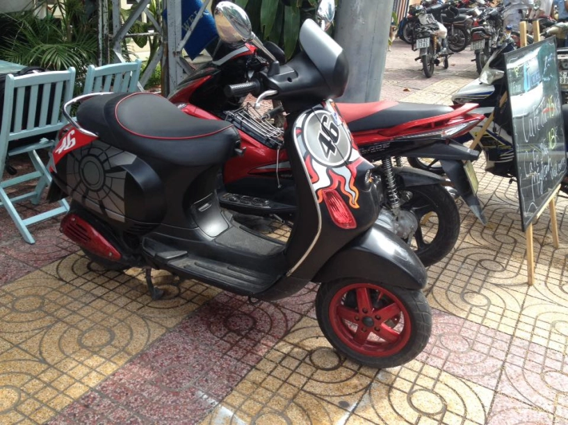 Vespa lx150 độ phong cách khác biệt - 9