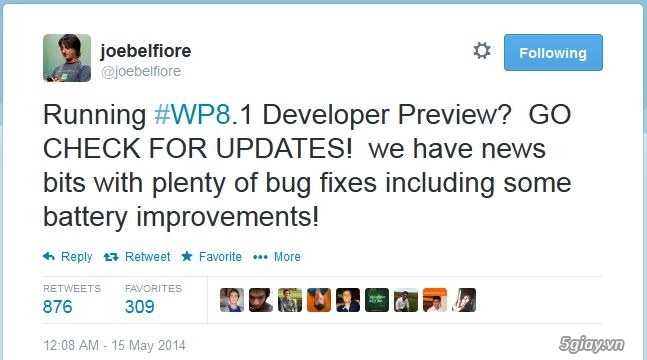 Windows phone 81 dev có bản cập nhật đầu tiên cải thiện hiệu suất pin và các lỗi vặt - 2