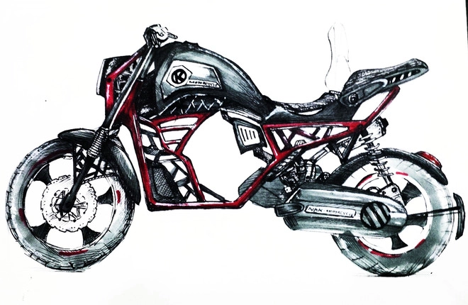 Xe tay ga tự chế siêu độc theo phong cách môtô thể thao - 10