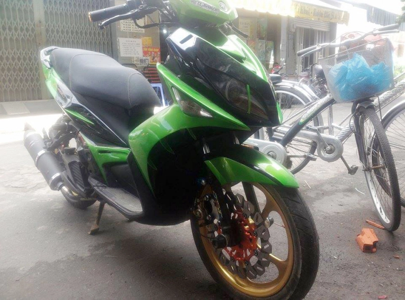 Yamaha nouvo sx chế mũ của biker nha trang - 6