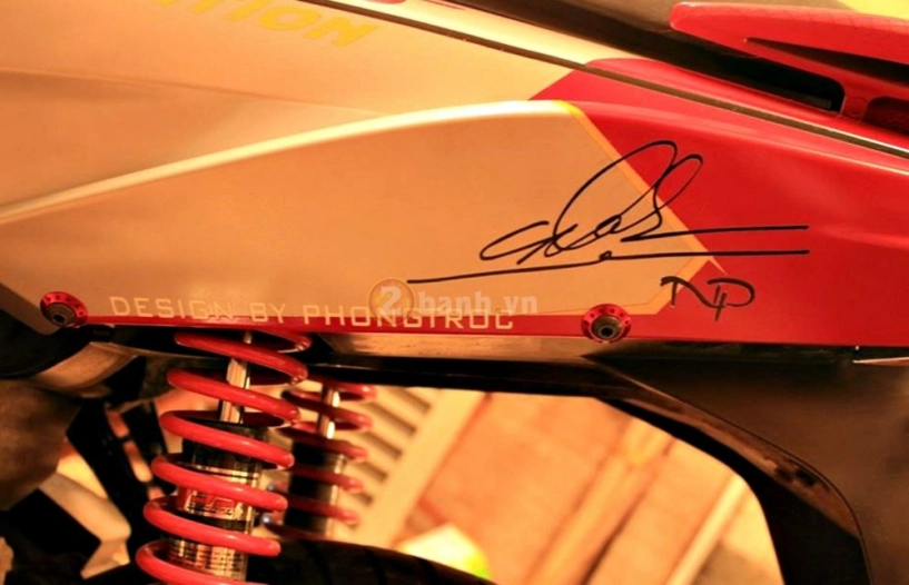 Yamaha nouvo sx xám đỏ tự tay phối màu bằng sơn atm - 5