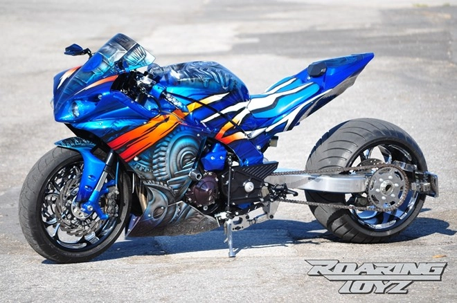 Yamaha r1 phong cách drag bike - 2