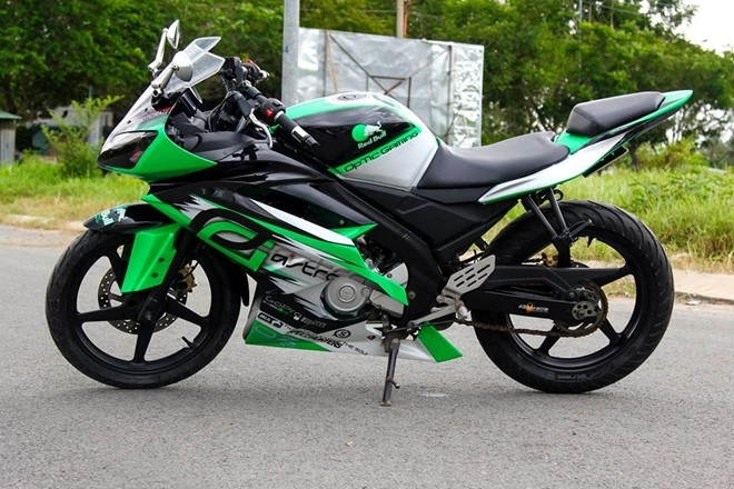 Yamaha r15 sơn tem đấu của biker kiên giang - 5