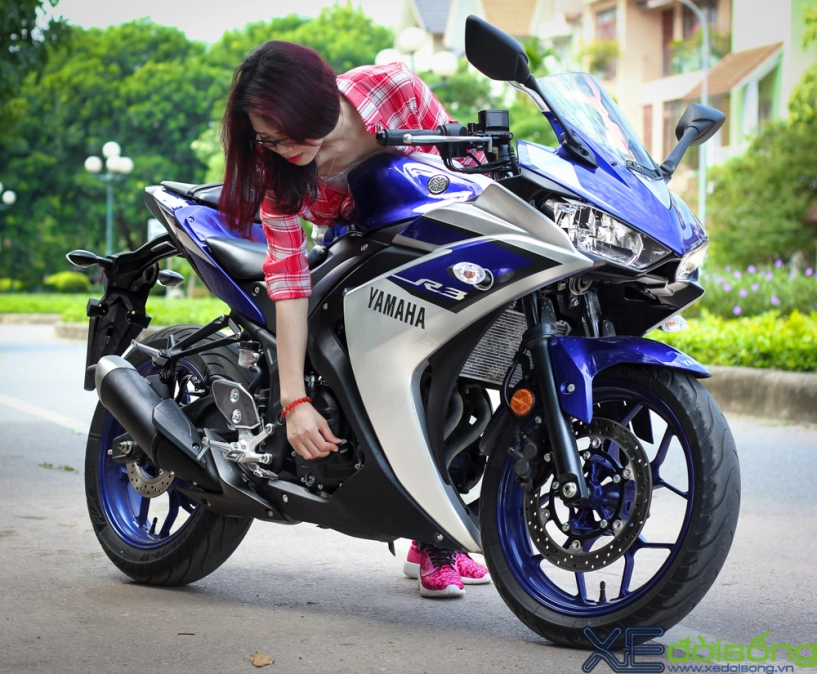 Yamaha r3 đọ dáng cùng thiếu nữ hà thành xinh đẹp - 2