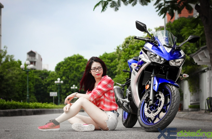 Yamaha r3 đọ dáng cùng thiếu nữ hà thành xinh đẹp - 7