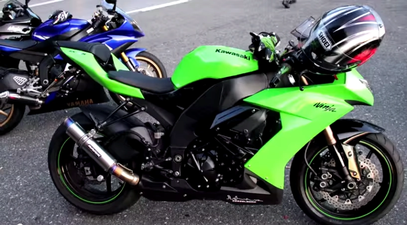 Yamaha r6 và kawasaki zx-10r đua đường phố - 2