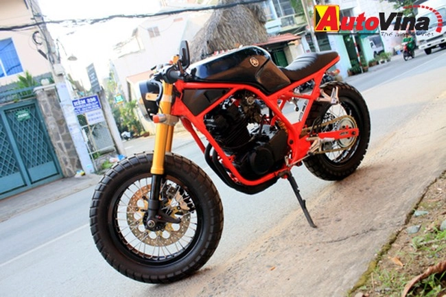 Yamaha srx 250 phong cách cafe racer tại việt nam - 3