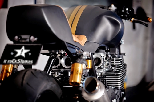 Yamaha xjr1300 stealth độ cafe racer với cảm hứng từ chiến đấu cơ - 10
