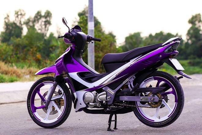 Yamaha z125 màu tím của biker biên hòa - 5