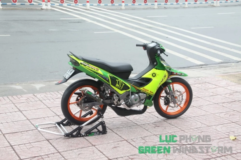 Yamaha z125 sơn airbrush tem đấu cực phong cách - 6