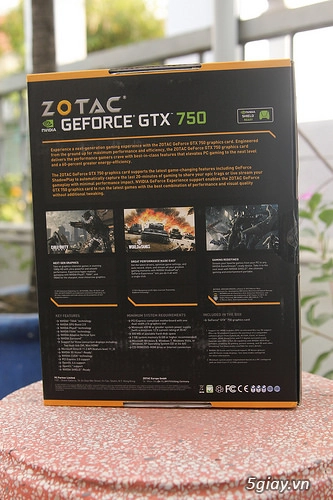 Zotac geforce gtx 750 hiệu năng ổn định tiết kiệm điện năng - 2