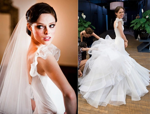 7 bộ váy cưới ấn tượng của các siêu mẫu - 2