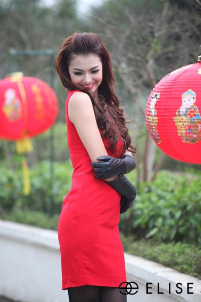 Áo dạ vàng elise trở lại cùng lucky share elise - 9