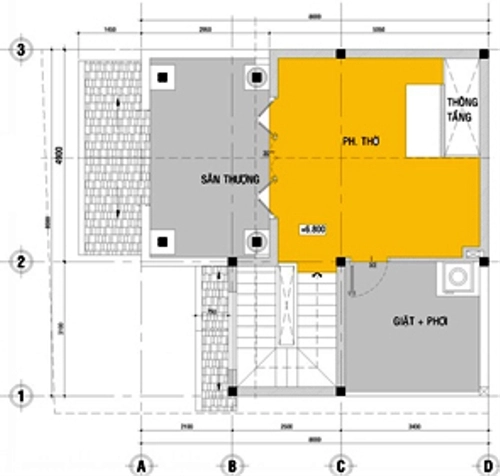 Bố trí hợp lý cho nhà 2 tầng hình chữ l - 3