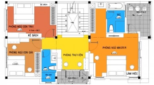 Bố trí hợp lý cho nhà 3 tầng bán cổ điển - 2