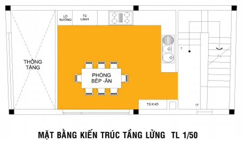 Bố trí nhà 4 tầng phong cách hiện đại - 2