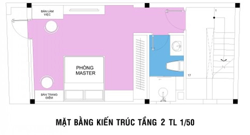 Bố trí nhà 4 tầng phong cách hiện đại - 3