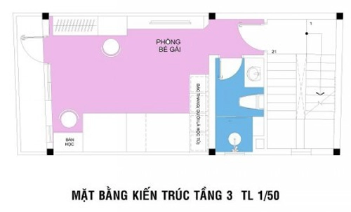 Bố trí nhà 4 tầng phong cách hiện đại - 4