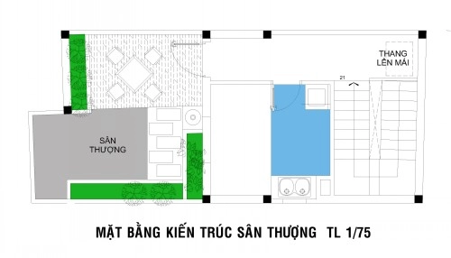 Bố trí nhà 4 tầng phong cách hiện đại - 6