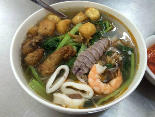 Bún chả chan bánh canh ghẹ phố mai hắc đế - 3