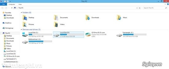 Cách hiện file ẩn trên windows 8 - 2