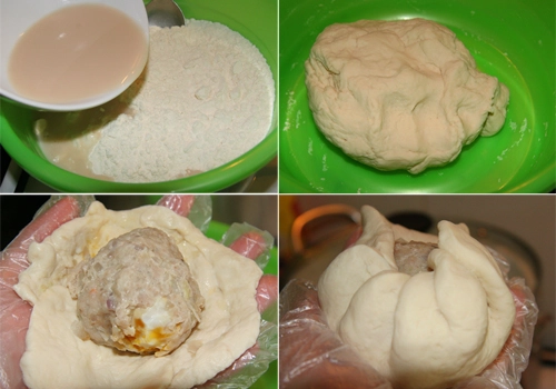 Cách làm bánh bao trứng vịt muối - 2