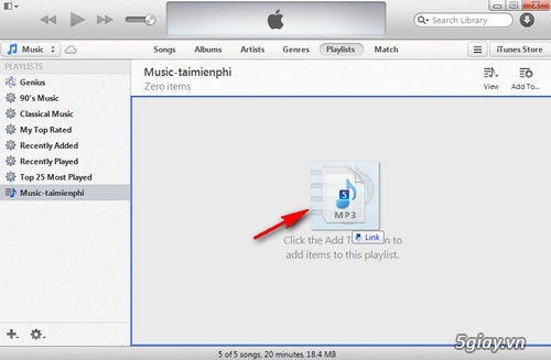 Cách sử dụng itunes copy nhạc vào iphone ipad - 5