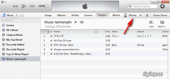 Cách sử dụng itunes copy nhạc vào iphone ipad - 6
