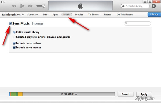 Cách sử dụng itunes copy nhạc vào iphone ipad - 7