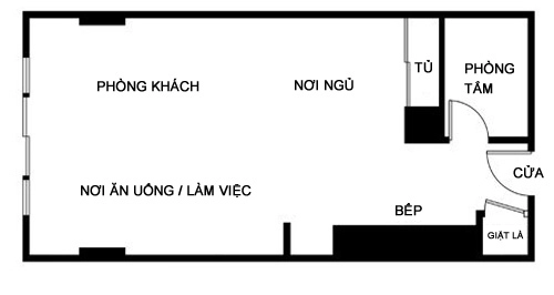 Căn hộ 48 m2 rực rỡ sắc màu - 6