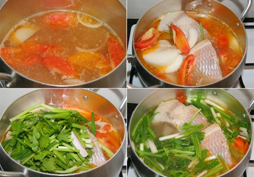 Canh cá điêu hồng nấu ngót - 2