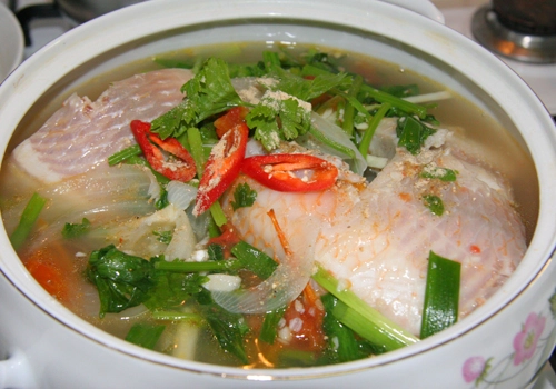 Canh cá điêu hồng nấu ngót - 3