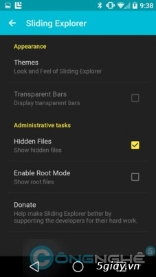 Carbinet beta sliding explorer 2 ứng dụng quản lý file giao diện material design - 9