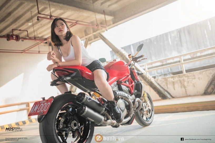 Ducati monster 1200s độ chất lừ bên cạnh cô nàng cá tính - 18