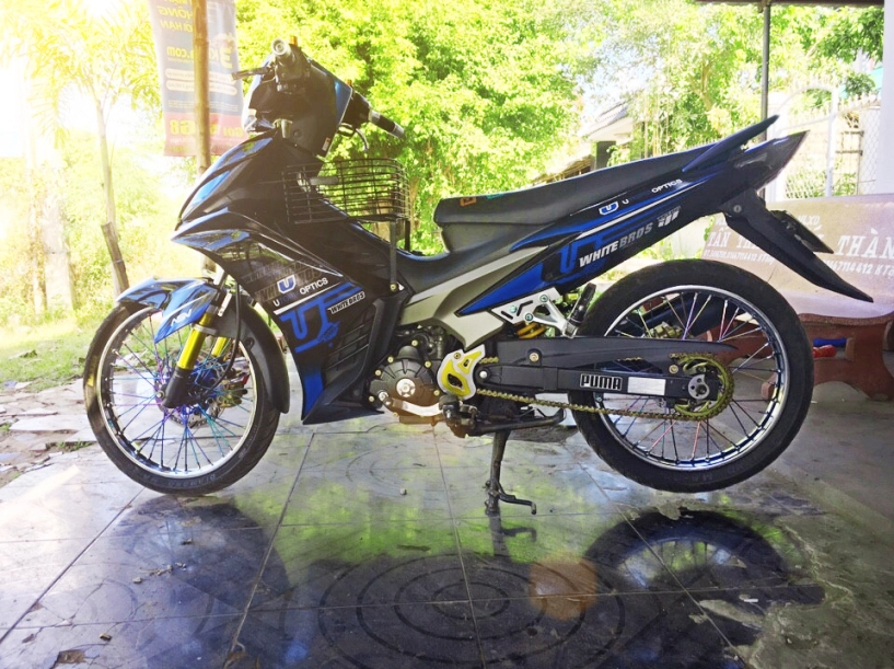 Exciter xanh đen kiêng biker 84 - 2