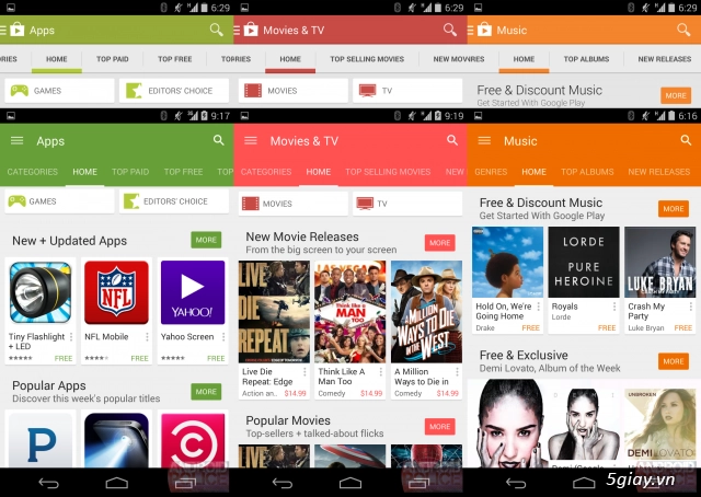 Google play services nhận update 61 chuẩn bị cho android l - 1