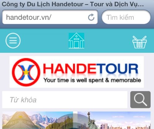 Handetour ra mắt website tiếng việt phiên bản mobile - 3