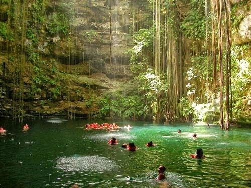 Hố sụt hóa thiên đường bơi lội ở mexico - 10